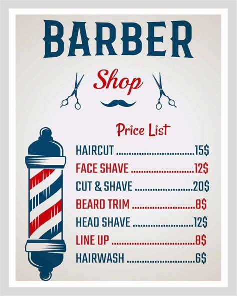 Prices Barber Shop